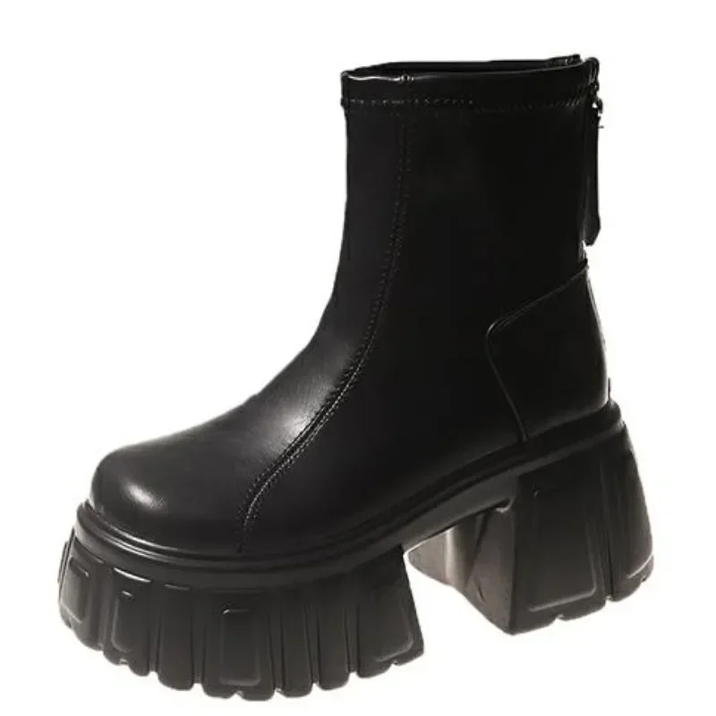 8CMWomen Chunky Ankle Boots New Autumn Leather Sneakers Winter Waterproof Motorcycle Boots Slip on High Platform Mid-calf Boots
8CMWomen Chunky Ankle Boots New Autumn Leather Sneakers Winter Waterproof Motorcycle Boots Slip on High Platform Mid-calf Boots