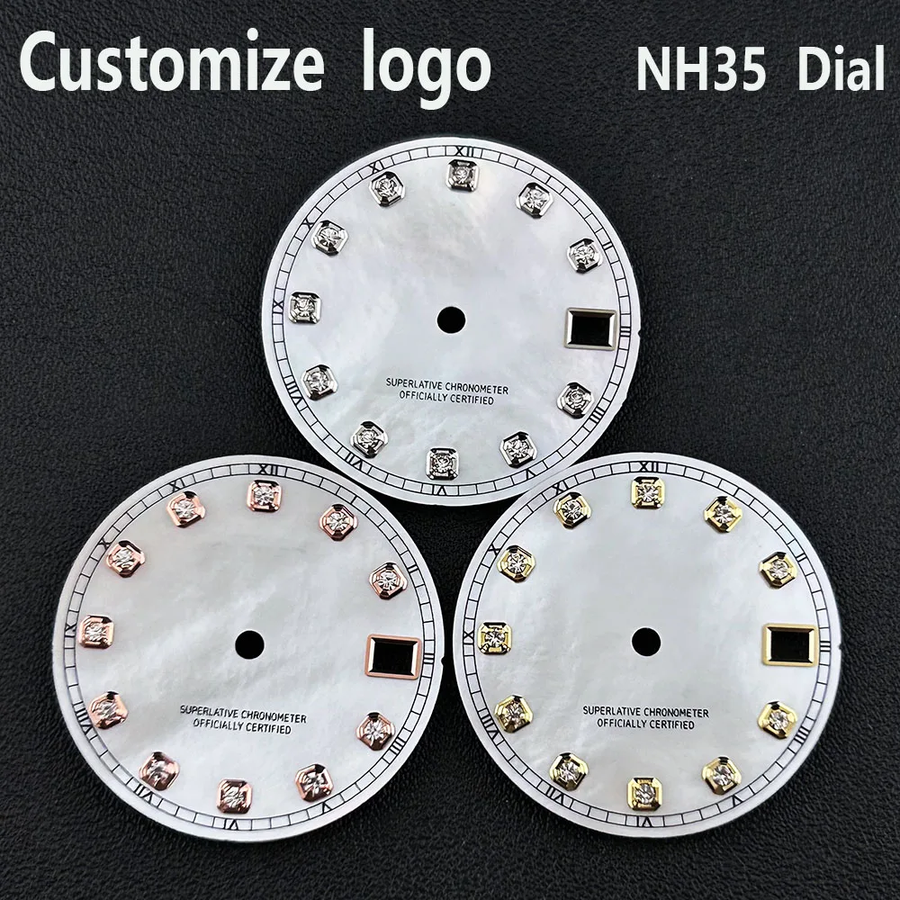 NH35 Dial Watch Dial Diamond Dial Man‘s Watch Dial 28.5mm dial Suitable for NH35/NH36 Movement Watch Repair Tool
NH35 Dial Watch Dial Diamond Dial Man‘s Watch Dial 28.5mm dial Suitable for NH35/NH36 Movement Watch Repair Tool