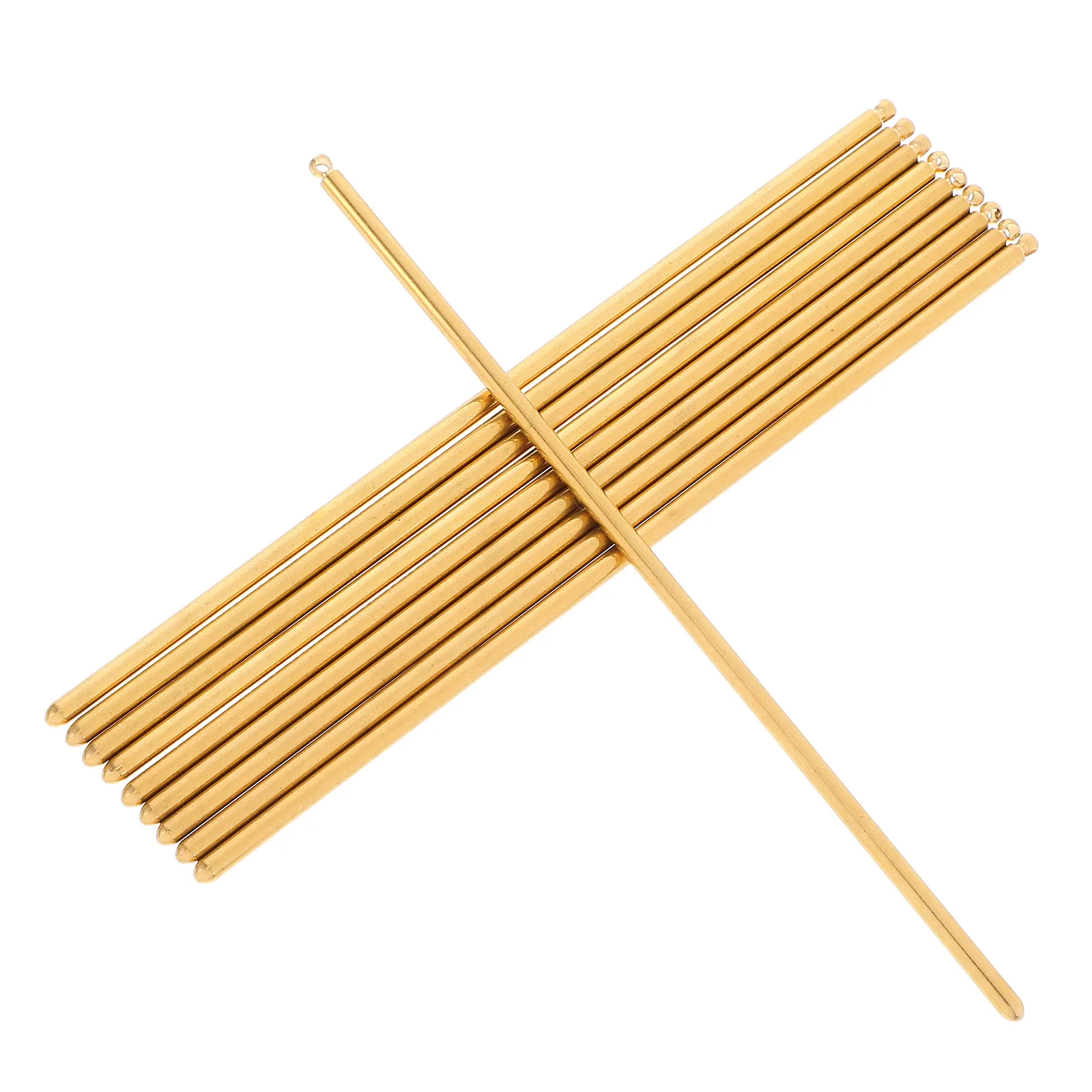 10pcs Copper Hair Sticks Metal Hair Stick Hairpins Hair Fork with Hole DIY Craft for Lady Women Golden
10pcs Copper Hair Sticks Metal Hair Stick Hairpins Hair Fork with Hole DIY Craft for Lady Women Golden