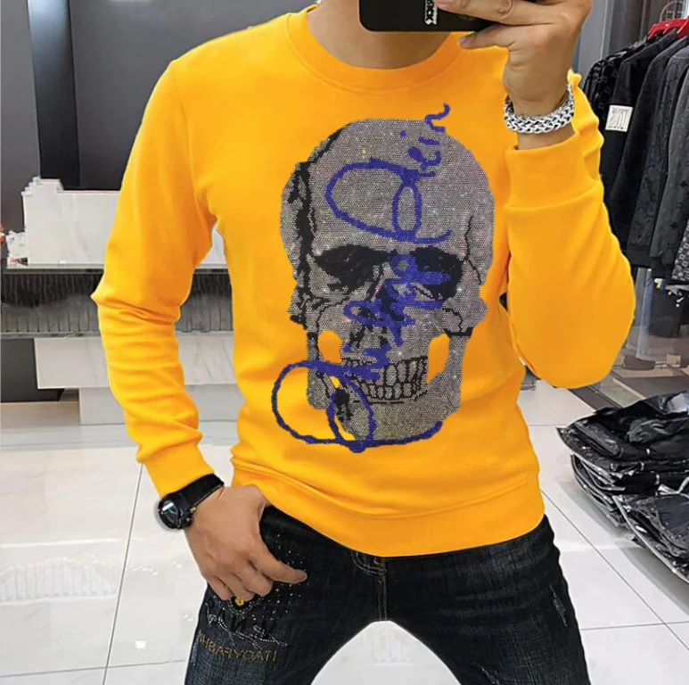 Men pullover Sweatshirt Summer Hip Hop top Fashion Streetwear Men Rhinestone men
Men pullover Sweatshirt Summer Hip Hop top Fashion Streetwear Men Rhinestone men