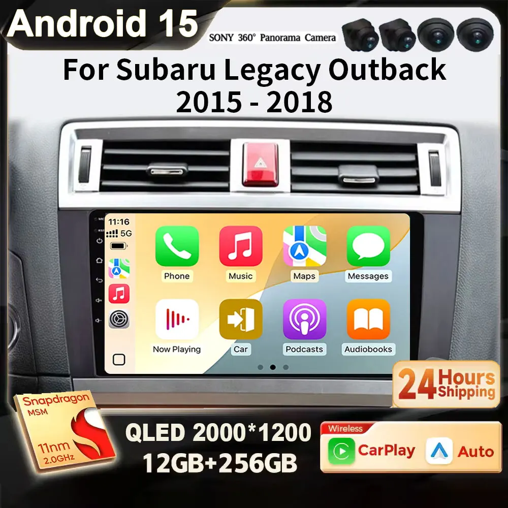 Для Subaru Outback Legacy 2014-2018 Android 15 2K QLED Беспроводной Carplay Авто Радио Экран Автомобильный Мультимедийный Плеер GPS 4G BT WIFI
Для Subaru Outback Legacy 2014-2018 Android 15 2K QLED Беспроводной Carplay Авто Радио Экран Автомобильный Мультимедийный Плеер GPS 4G BT WIFI