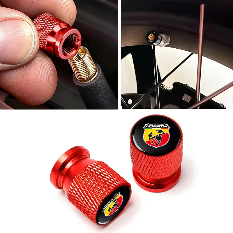4pcs Car Tire Valve Stems Cap Aluminum Tyre Wheel Stem Air Valve Cover Airdust For abarth 695 500 competizione 124 Spider PUNTO
4pcs Car Tire Valve Stems Cap Aluminum Tyre Wheel Stem Air Valve Cover Airdust For abarth 695 500 competizione 124 Spider PUNTO