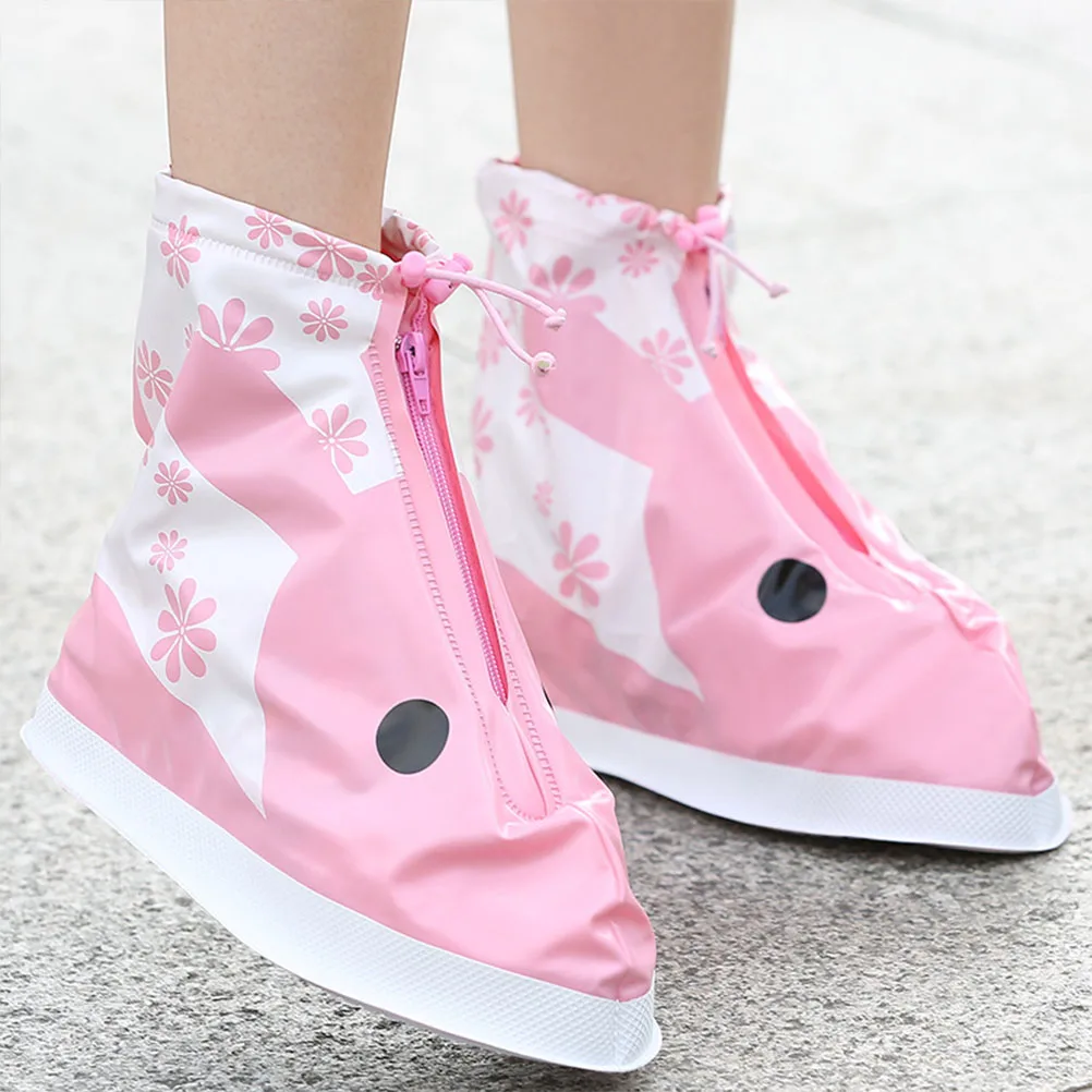 1 Pair Pvc Waterproof Rainproof Kids Shoe Covers Non-Slip Overshoes Shoe Protector For Outdoor Travel Hotels Xl Pink
1 Pair Pvc Waterproof Rainproof Kids Shoe Covers Non-Slip Overshoes Shoe Protector For Outdoor Travel Hotels Xl Pink