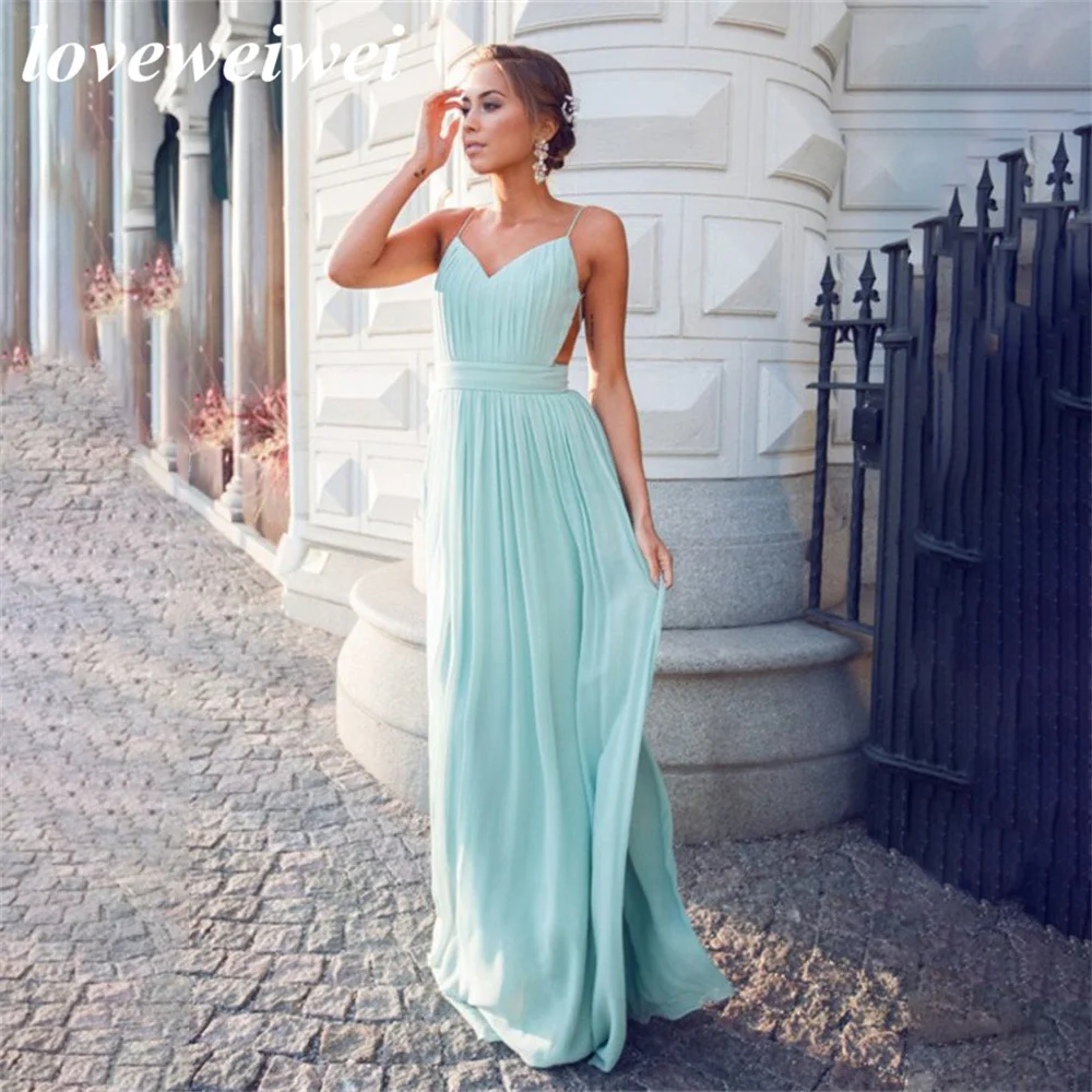 Mint A Line Long Party Dresses Vintage Chiffion Night Dresses V Neck Celebrity Dresses Spaghetti Strap vestidos de fiesta
Mint A Line Long Party Dresses Vintage Chiffion Night Dresses V Neck Celebrity Dresses Spaghetti Strap vestidos de fiesta