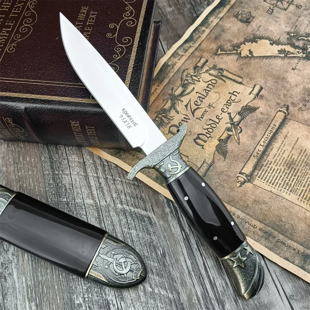 Russian Ussr Finka NKVD Portable Fixed Knife 7CR13Mov Blade Resin Handle Outdoor Survival Hunting Knives Tactical Military Tools
Russian Ussr Finka NKVD Portable Fixed Knife 7CR13Mov Blade Resin Handle Outdoor Survival Hunting Knives Tactical Military Tools