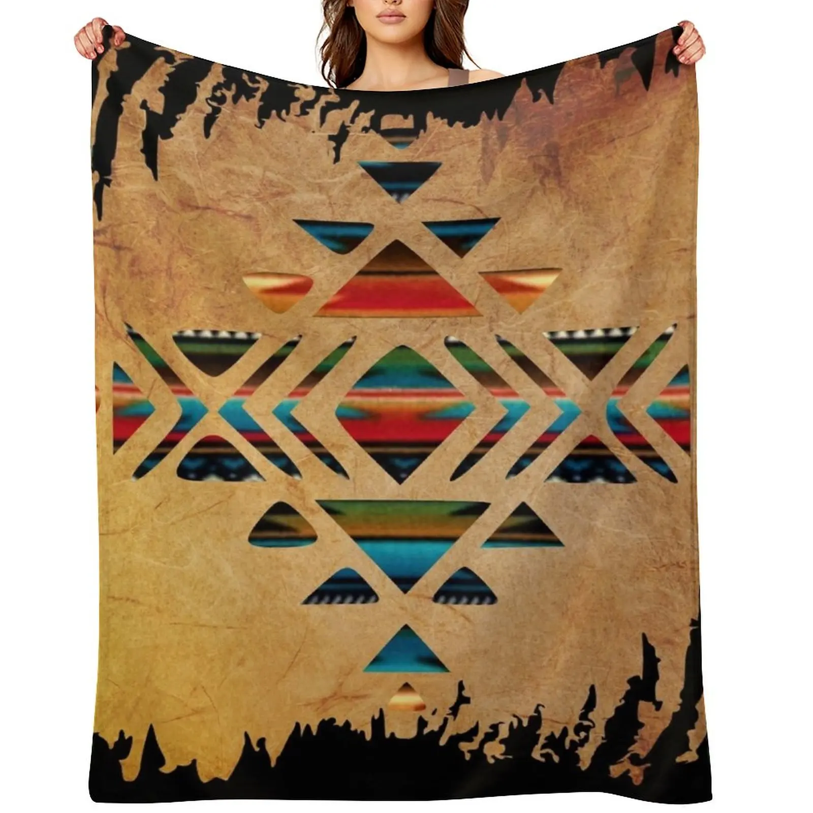 Navajo Pattern - Aztec Brushstroke Design Throw Blanket warm for winter Tourist Multi-Purpose manga Blankets
Navajo Pattern - Aztec Brushstroke Design Throw Blanket warm for winter Tourist Multi-Purpose manga Blankets