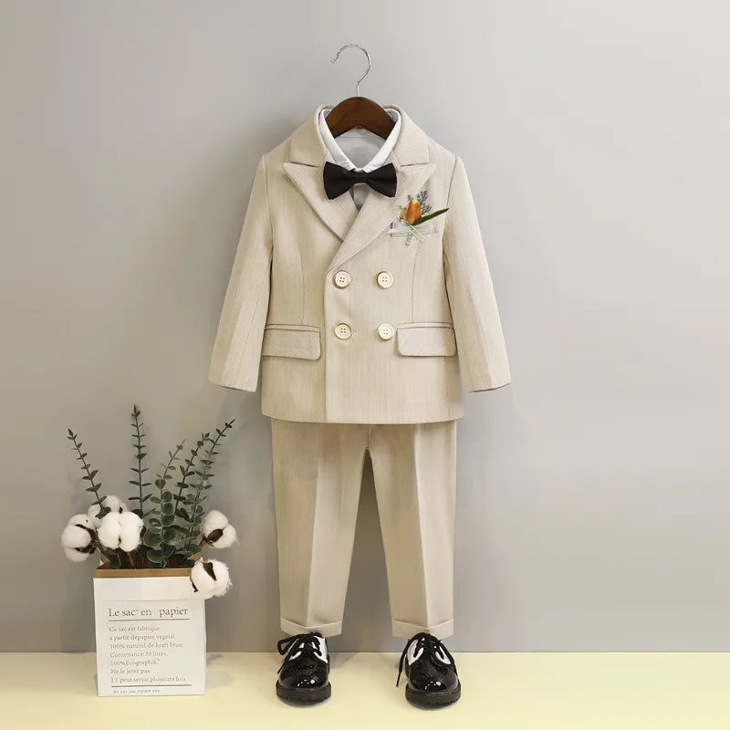 Kids Elegant Wedding Suit Set for Boys, Spring Gentleman Outfit for Birthday, Pageant, Photography and Performance Wear
Kids Elegant Wedding Suit Set for Boys, Spring Gentleman Outfit for Birthday, Pageant, Photography and Performance Wear