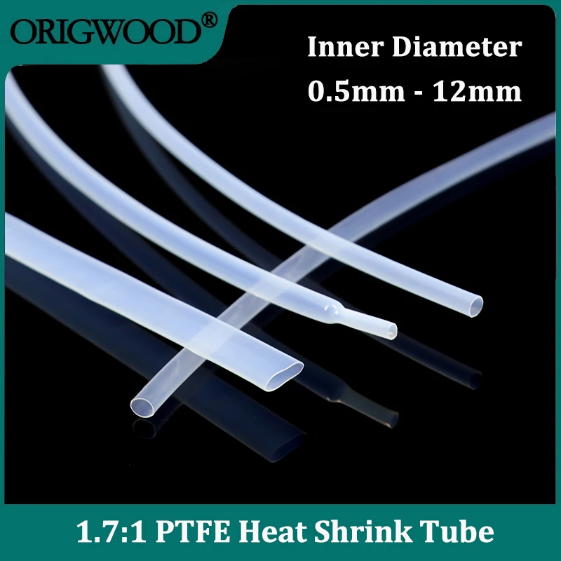1.7:1 PTFE Heat Shrink Tube Transparent 0.5/1/2/2.5/4/5/6/8/10/12mm High Temperature Shrinkage Sleeve for Wire Connect Protect
1.7:1 PTFE Heat Shrink Tube Transparent 0.5/1/2/2.5/4/5/6/8/10/12mm High Temperature Shrinkage Sleeve for Wire Connect Protect
