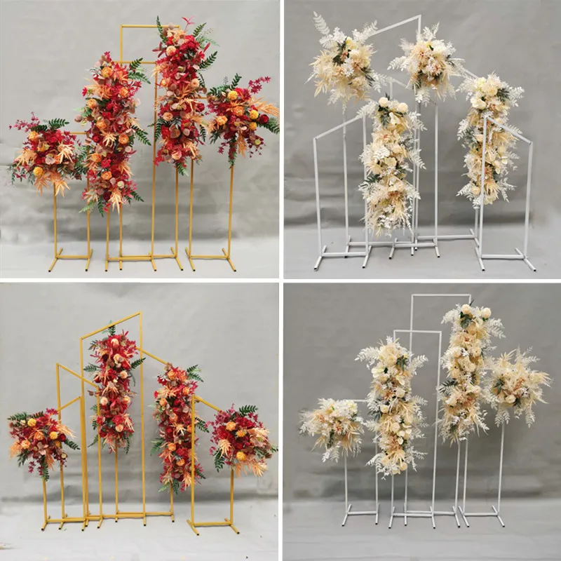 5Pcs New Wedding Props Iron Geometric Screen Led To The Wedding Stage Artificial Flower Decor Ornaments Beveled Rectangular Arch
5Pcs New Wedding Props Iron Geometric Screen Led To The Wedding Stage Artificial Flower Decor Ornaments Beveled Rectangular Arch