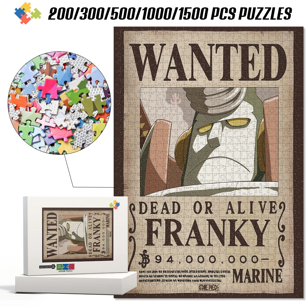 Montessori Educational Board Game Leisure Play Toy One Piece Bounty Poster 1000 Pieces Jigsaw Puzzle Puzzles for Adults Children
Montessori Educational Board Game Leisure Play Toy One Piece Bounty Poster 1000 Pieces Jigsaw Puzzle Puzzles for Adults Children