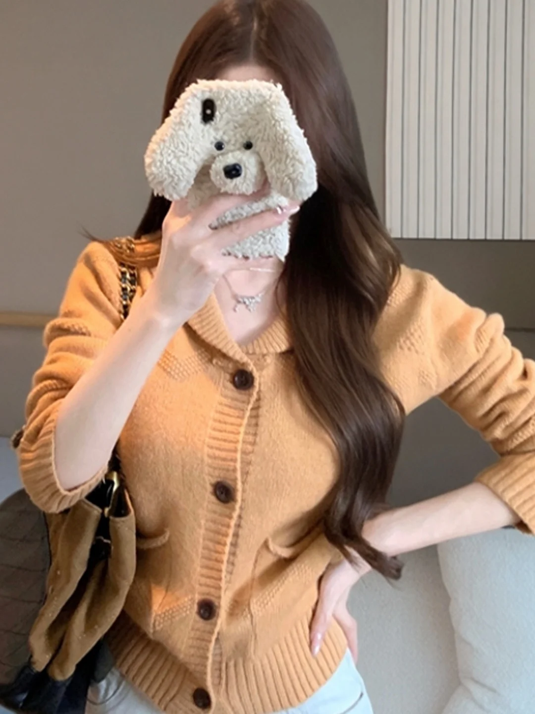 Autumn Winter New Style Women's Knitted Long Sleeve Sweater Flip Collar Single Button Slimming Fashionable Versatile Casual Wear
Autumn Winter New Style Women's Knitted Long Sleeve Sweater Flip Collar Single Button Slimming Fashionable Versatile Casual Wear