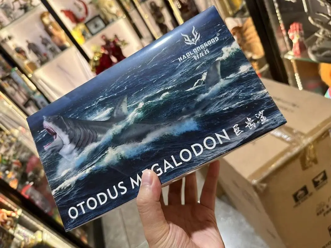 HAOLONGGOOD Megalodon Shark Model PVC Realistic Marine Animal Figure Ocean Predator Toy For Kids Collectors Desktop Decoration
HAOLONGGOOD Megalodon Shark Model PVC Realistic Marine Animal Figure Ocean Predator Toy For Kids Collectors Desktop Decoration