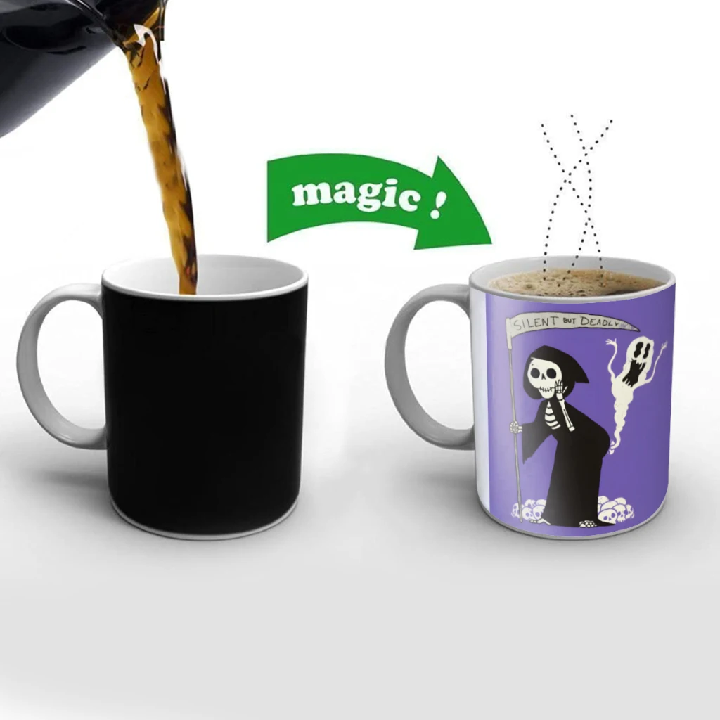 Death fart Creativity Change Color Chang mug Ceramic mug Hot Coffee Cup Breakfast Cup Mug Friend Gift
Death fart Creativity Change Color Chang mug Ceramic mug Hot Coffee Cup Breakfast Cup Mug Friend Gift