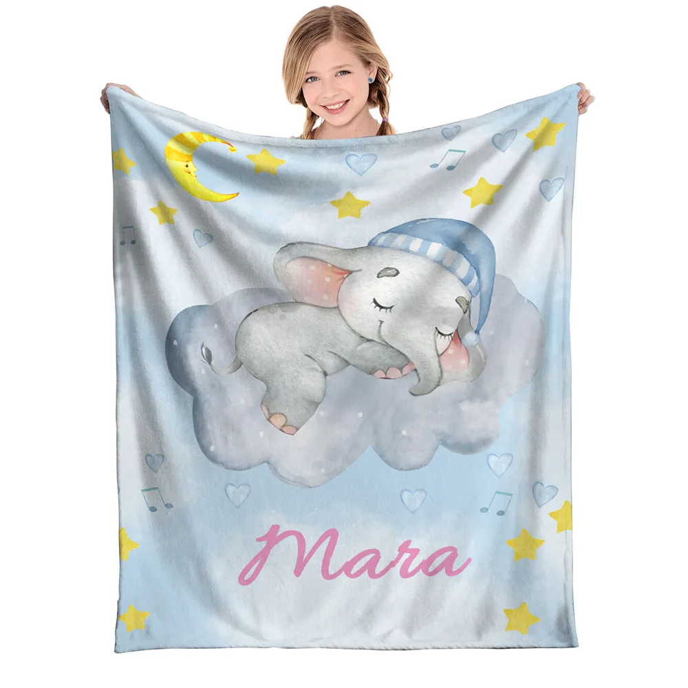 Name Custom Personalized Flannel Blanket Starry Elephant Blanket Soft Light Weight Birthday Blanket Christmas Home Living Room
Name Custom Personalized Flannel Blanket Starry Elephant Blanket Soft Light Weight Birthday Blanket Christmas Home Living Room