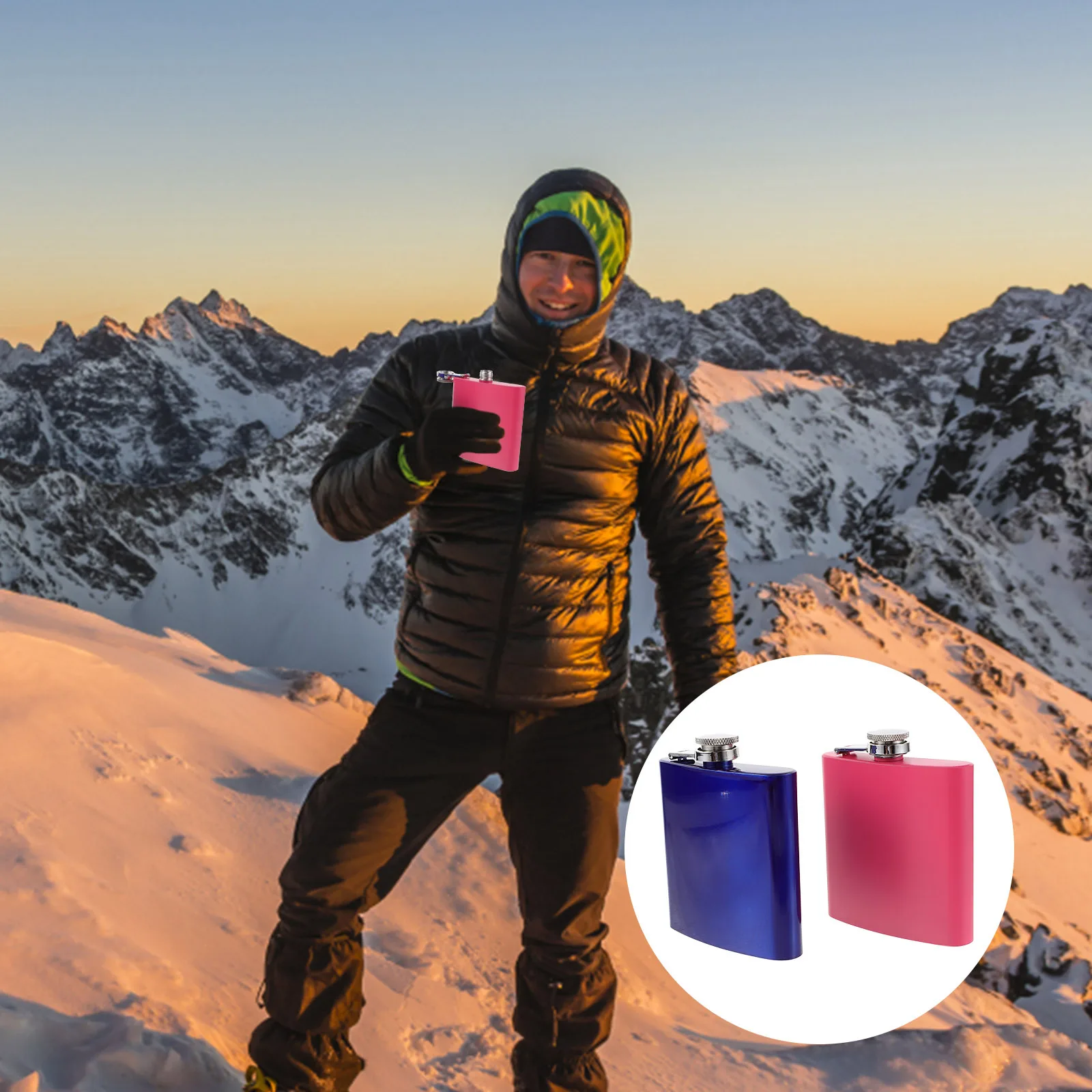 2Pcs Portable Hip Flask Stainless Steel Leak Proof Liquor Flask Wine Bottle for Outdoor Camping Hiking Travel Flasks for Liquor
2Pcs Portable Hip Flask Stainless Steel Leak Proof Liquor Flask Wine Bottle for Outdoor Camping Hiking Travel Flasks for Liquor