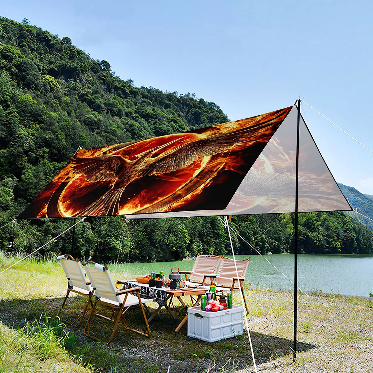 Sunshade Canopy For Garden,Beast Phoenix Print Lightweight Waterproof and UV-resistant Portable Oxford Tent For Picnic,Beach
Sunshade Canopy For Garden,Beast Phoenix Print Lightweight Waterproof and UV-resistant Portable Oxford Tent For Picnic,Beach