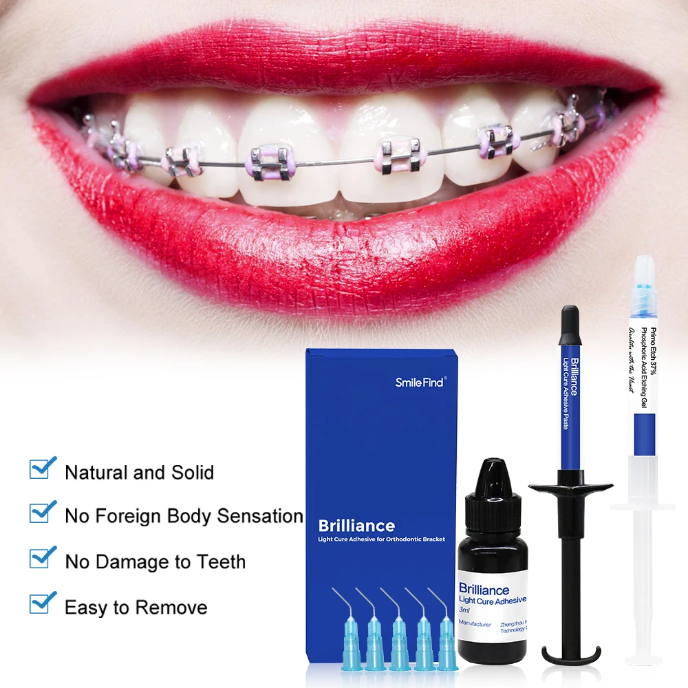 Dental Orthodontic Adhesive Kit Light Curing Metal Ceramic Brackets Invisible Attachments Glue Bonding Dentist Material Tools
Dental Orthodontic Adhesive Kit Light Curing Metal Ceramic Brackets Invisible Attachments Glue Bonding Dentist Material Tools