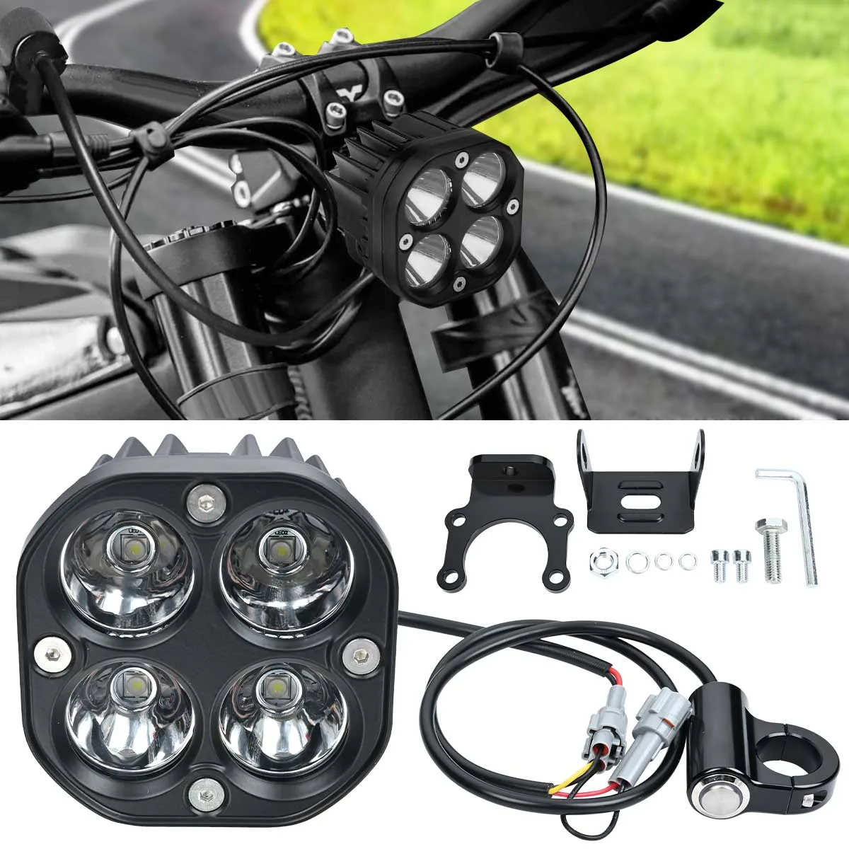 Motorcycle Headlight Headlamp Kit With Switch LED Bright White Spotlight Plug and Play for Sur-Ron Ultra Bee Segway Off-Road
Motorcycle Headlight Headlamp Kit With Switch LED Bright White Spotlight Plug and Play for Sur-Ron Ultra Bee Segway Off-Road