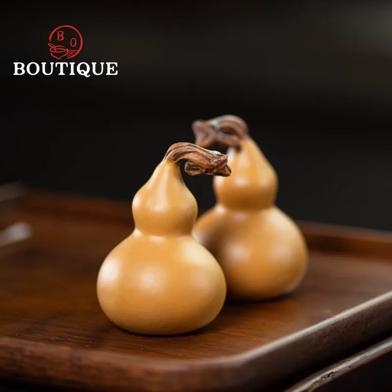 Chinese Creativity Purple Clay Tea Pet Good Luck Gourd Art Model Toy Ornament Handmade Tea Table Decoration Accessories Crafts
Chinese Creativity Purple Clay Tea Pet Good Luck Gourd Art Model Toy Ornament Handmade Tea Table Decoration Accessories Crafts