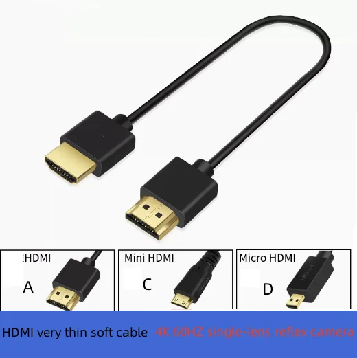 Невероятно тонкий гибкий кабель Micro-Mini HDMI 2,0 4K/60Hz HDMI 2,0 штырь-штырь HDT PS4/3 HDMI расширитель кабель-удлинитель
Невероятно тонкий гибкий кабель Micro-Mini HDMI 2,0 4K/60Hz HDMI 2,0 штырь-штырь HDT PS4/3 HDMI расширитель кабель-удлинитель