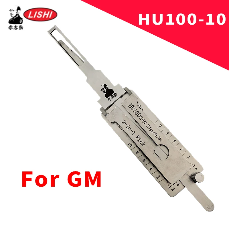 Original HU100-10 Lishi 2-in-1 For New GM Buick Chevrolet Cadillac Decoder Locksmiths tool
Original HU100-10 Lishi 2-in-1 For New GM Buick Chevrolet Cadillac Decoder Locksmiths tool