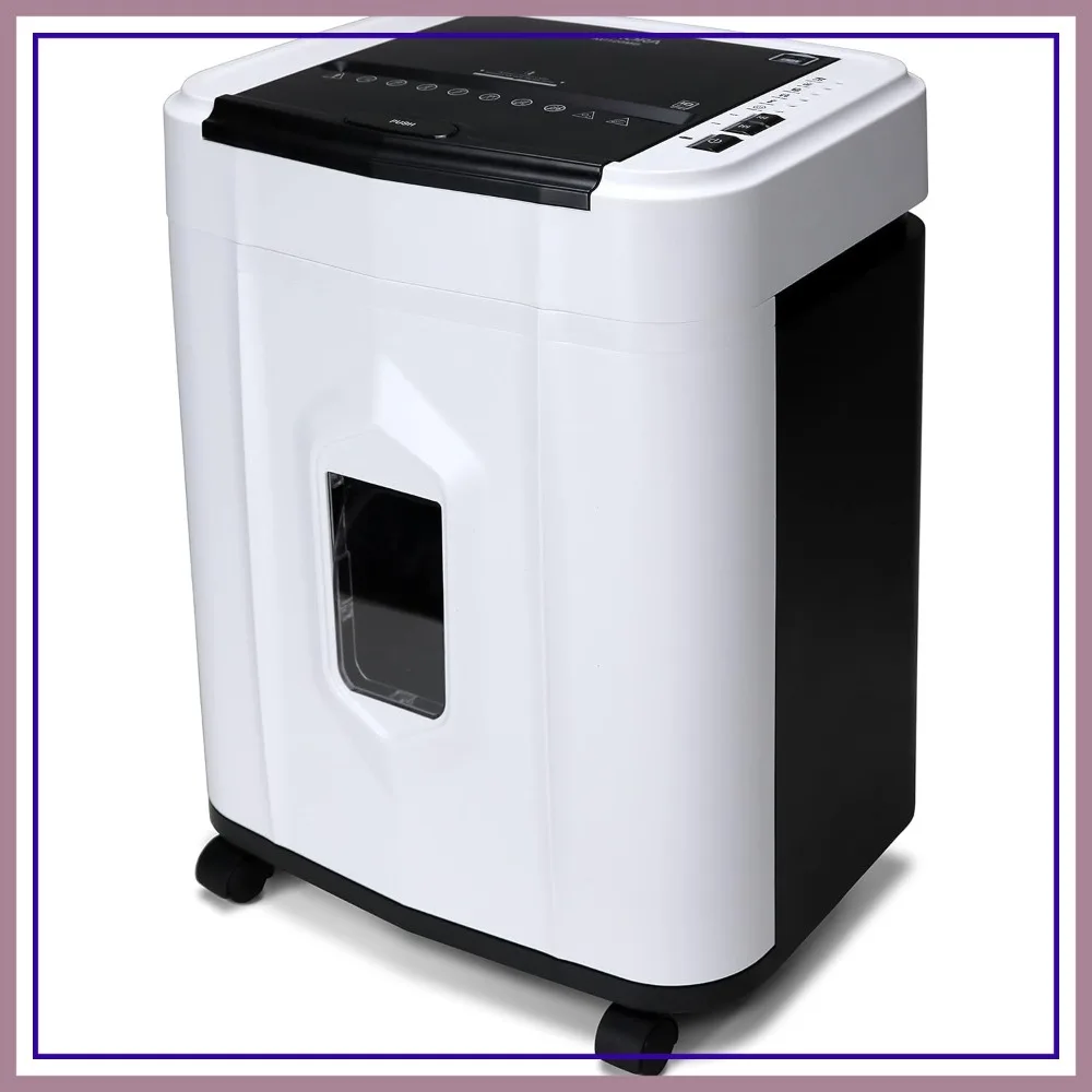 120-Sheet Auto Feed High Security Micro-Cut Paper Shredder, 30 Minutes Continuous Run
120-Sheet Auto Feed High Security Micro-Cut Paper Shredder, 30 Minutes Continuous Run