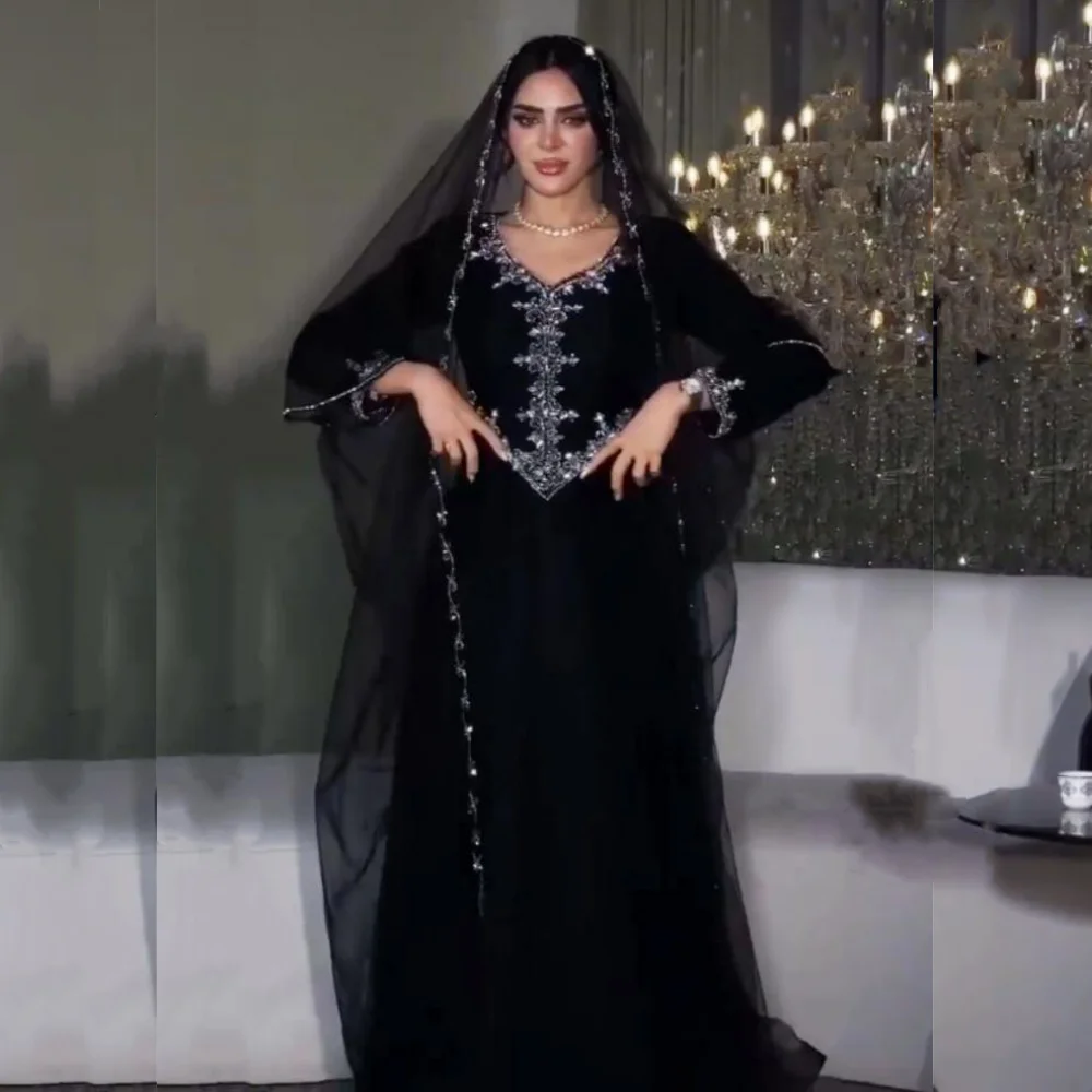 Customized Jersey Sequined Beading V-neck A-line Long Dresses Bespoke Occasion Exquisite Formal High Quality
Customized Jersey Sequined Beading V-neck A-line Long Dresses Bespoke Occasion Exquisite Formal High Quality