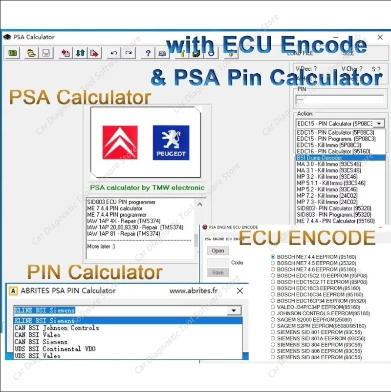 Горячая новинка 2026: Программное обеспечение PSA Calculator V16.04.07 для расчета PIN-кода, кодирования ЭБУ двигателя и программирования 3-в-1 для Citroen и Peugeot
Горячая новинка 2026: Программное обеспечение PSA Calculator V16.04.07 для расчета PIN-кода, кодирования ЭБУ двигателя и программирования 3-в-1 для Citroen и Peugeot