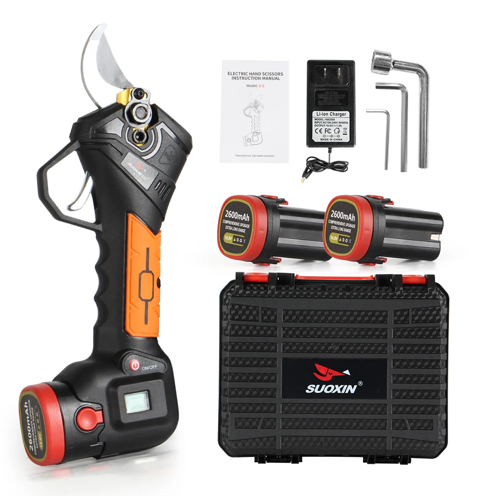 32mm Adjustable Cesoie Da Potatura Elettriche Cordless Powered Pruner with LCD Display
32mm Adjustable Cesoie Da Potatura Elettriche Cordless Powered Pruner with LCD Display