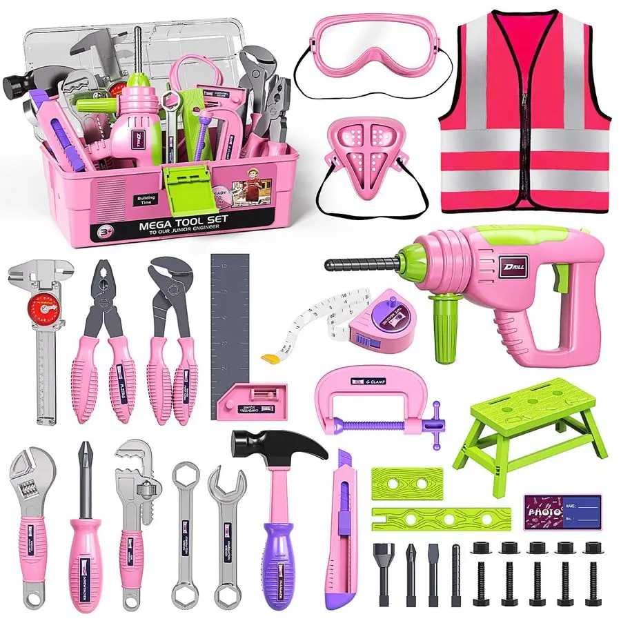 Набор инструментов с ящиком для инструментов, усилителем, электронной игрушечной дрелью, детские конструкторы для ролевых игр для детей 35 лет, инструменты для малышей Se
Набор инструментов с ящиком для инструментов, усилителем, электронной игрушечной дрелью, детские конструкторы для ролевых игр для детей 35 лет, инструменты для малышей Se