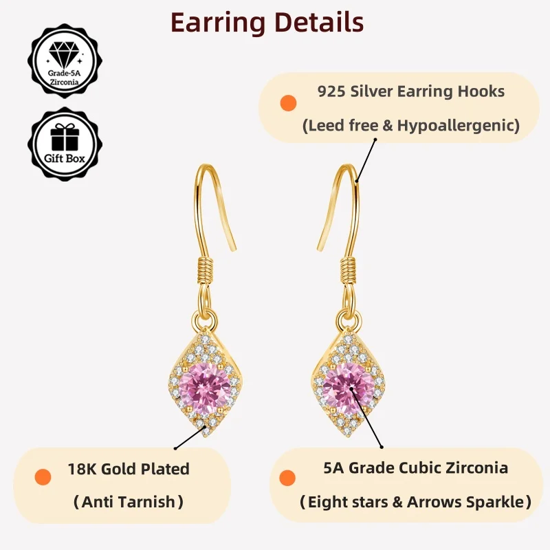 Серьги LAMVOICE с цирконием 1 карат, серебро S925, День святого Валентина, подарок для дочери, дизайнерский товар высокого качества
Серьги LAMVOICE с цирконием 1 карат, серебро S925, День святого Валентина, подарок для дочери, дизайнерский товар высокого качества