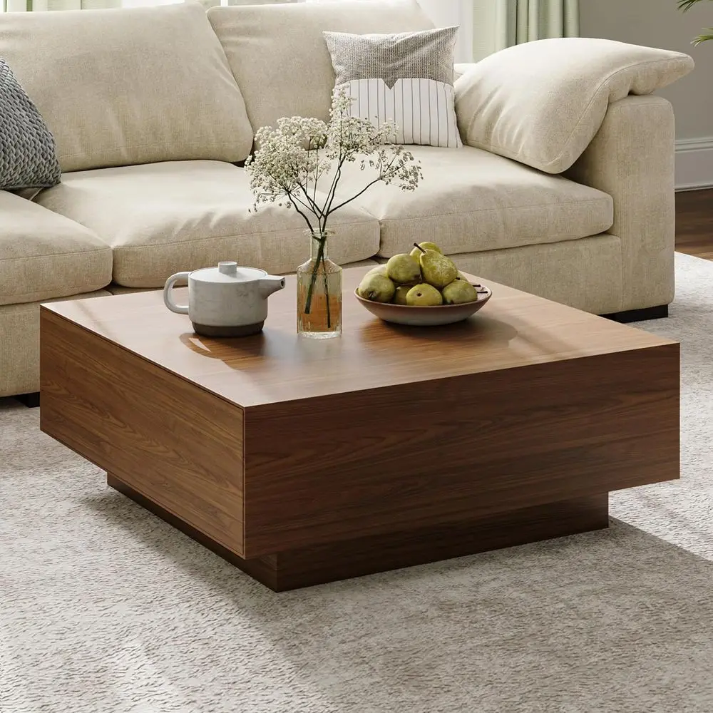 Walnut Storage Coffee Table, 35.43 Fully Assembled, Living Room Furniture
Walnut Storage Coffee Table, 35.43 Fully Assembled, Living Room Furniture