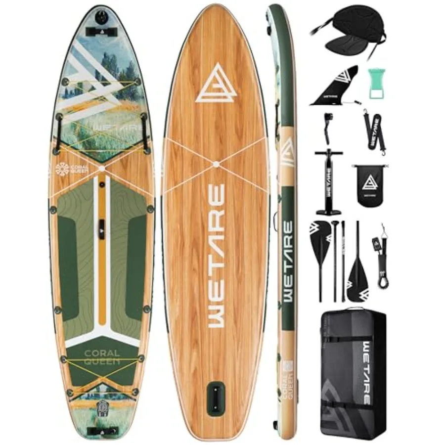 Inflatable Paddle Board for Adults 11'6x35 Extra Wide Stable Deck Blue/Gray Non-Slip Surface 450lbs Capacity Ideal for Yoga Fis
Inflatable Paddle Board for Adults 11'6x35 Extra Wide Stable Deck Blue/Gray Non-Slip Surface 450lbs Capacity Ideal for Yoga Fis
