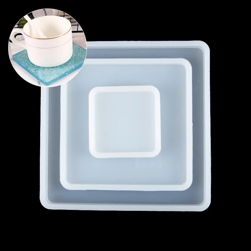 Square Silicone Casting Epoxy Molds For DIY Resin Tray Coaster Jewelry Moulds
Square Silicone Casting Epoxy Molds For DIY Resin Tray Coaster Jewelry Moulds