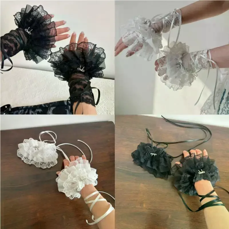 Свитер для девочек, украшенный искусственными рукавами, вязаные крючком, цветочные кружевные манжеты с рогами, эластичные воланы с вышивкой
Свитер для девочек, украшенный искусственными рукавами, вязаные крючком, цветочные кружевные манжеты с рогами, эластичные воланы с вышивкой