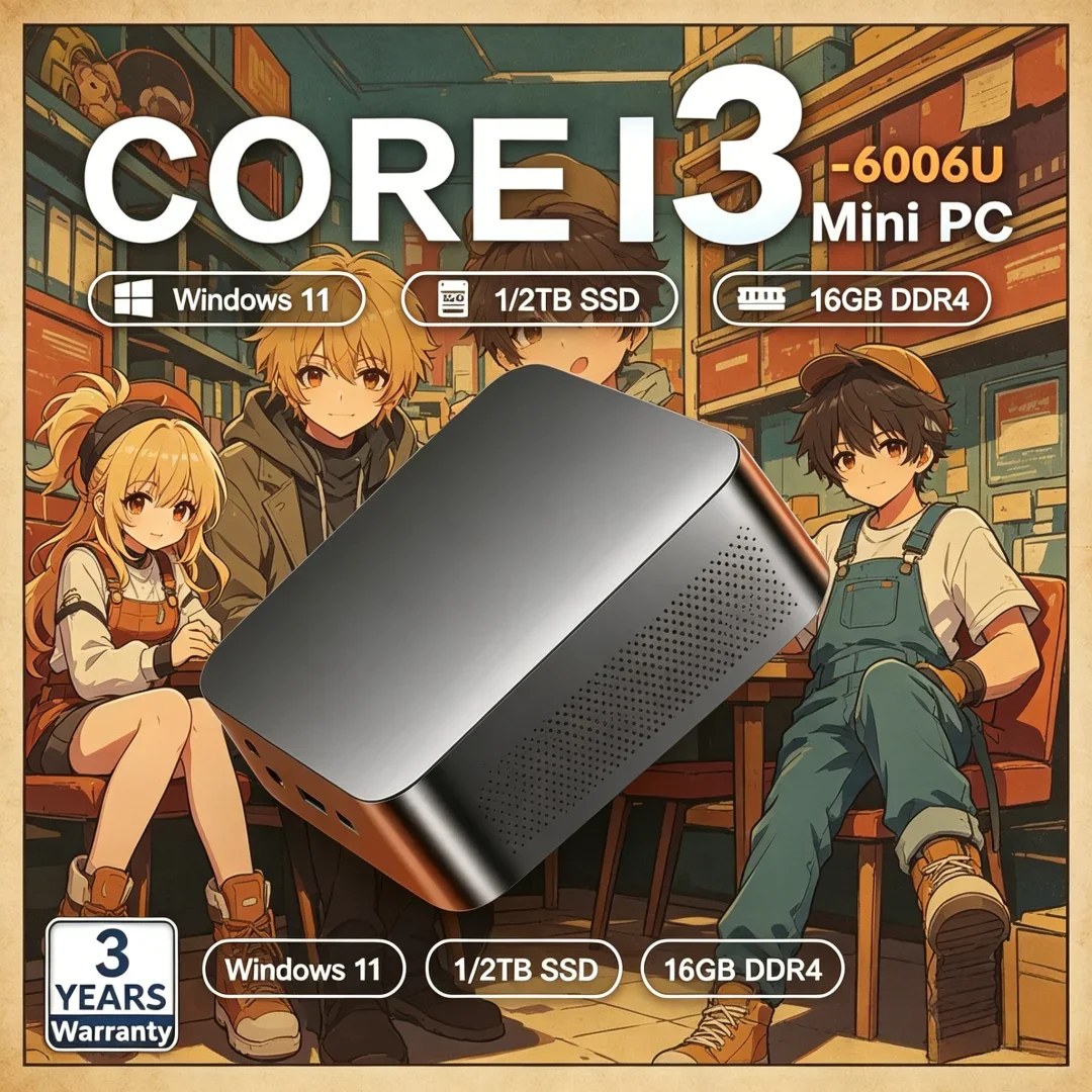 Scintillating Portable MINI PC Windows 11 Pro Core I3 6006U 32GB RAM 1TB 2TB SSD WIFI 6 BT5.2 4K HD Chic Playwork Education
Scintillating Portable MINI PC Windows 11 Pro Core I3 6006U 32GB RAM 1TB 2TB SSD WIFI 6 BT5.2 4K HD Chic Playwork Education