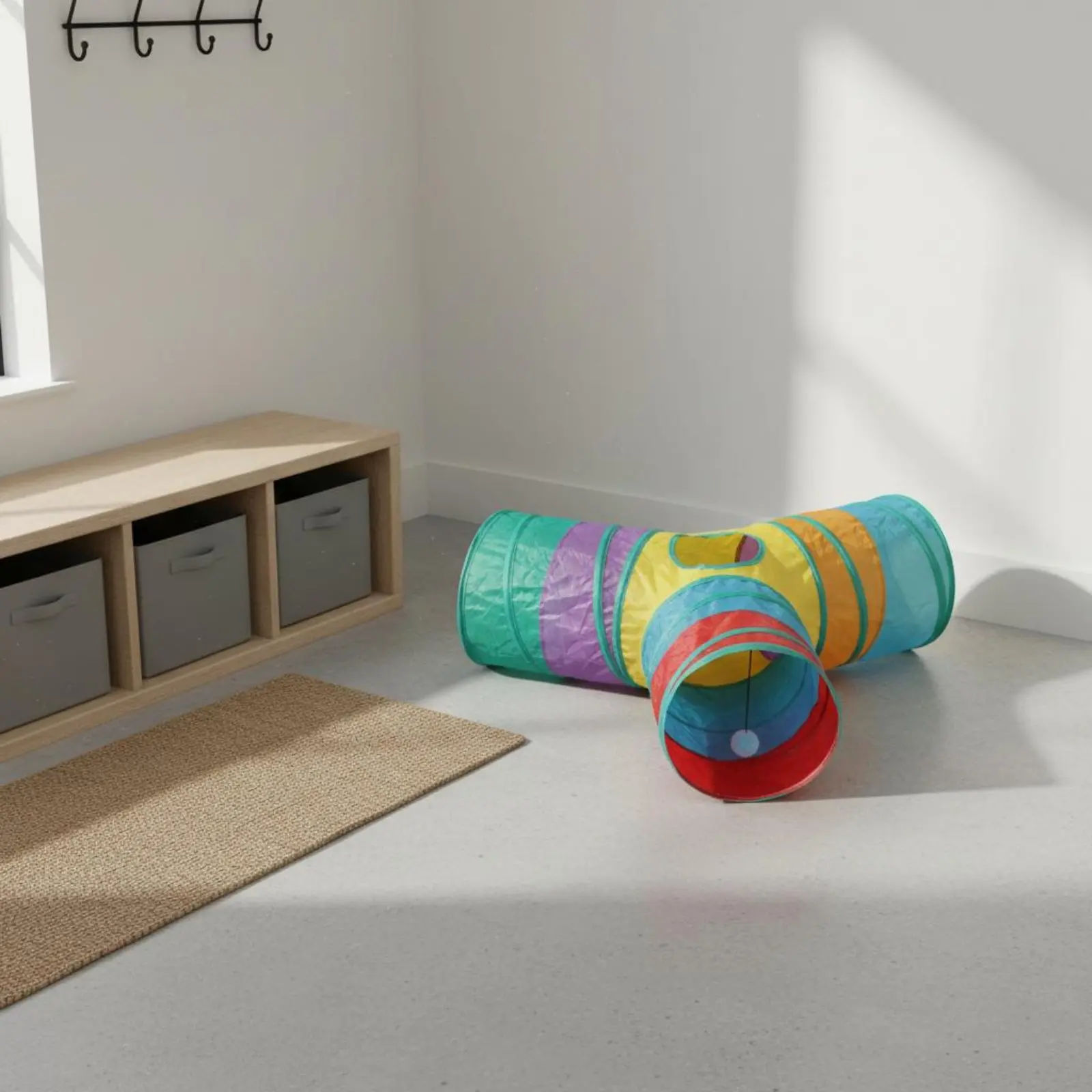 3-Way Feline Tunnel Portable Interactive Feline Tunnel for Indoor
3-Way Feline Tunnel Portable Interactive Feline Tunnel for Indoor