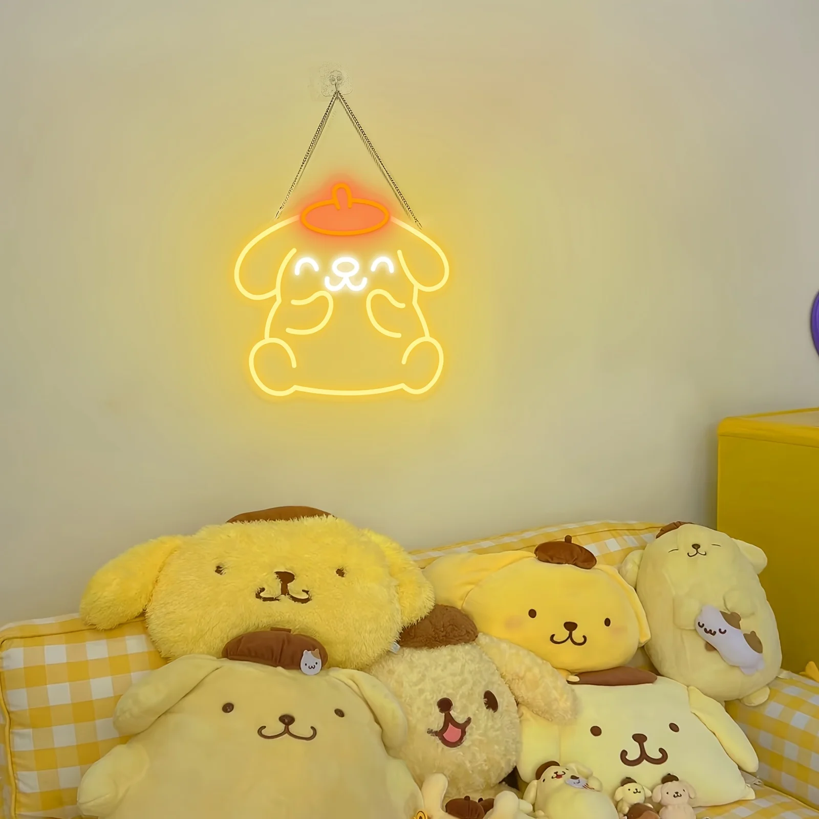 Pudding Dog LED Neon Sign with Angel Halo for Bedroom Decoration Kawaii Night Light Gift Creates Cozy Sweet Atmosphere
Pudding Dog LED Neon Sign with Angel Halo for Bedroom Decoration Kawaii Night Light Gift Creates Cozy Sweet Atmosphere