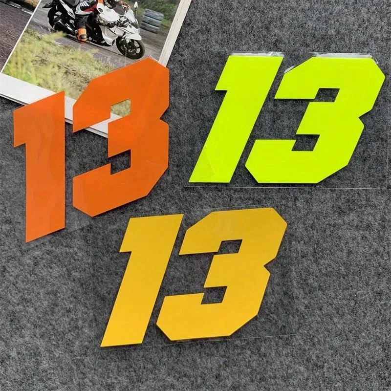 1PC Number 13 Racing Holographic Sticker Multicolor Waterproof Vinyl Decal for Motorcycle Bike Helmet
1PC Number 13 Racing Holographic Sticker Multicolor Waterproof Vinyl Decal for Motorcycle Bike Helmet