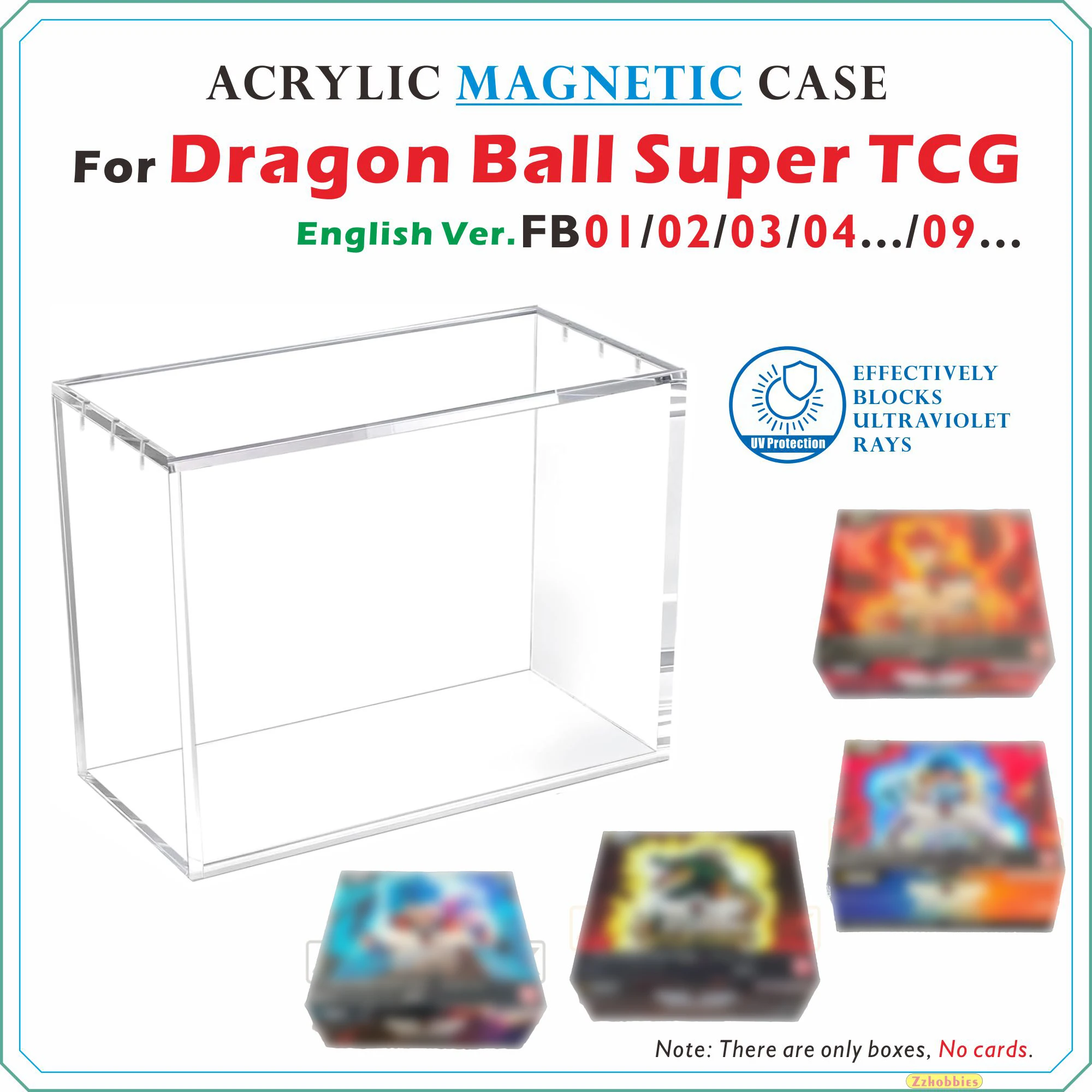 Acrylic Magnetic Case For Dragon Ball Super TCG English Ver. FB01/02/03/04.../09...【5mm Thick】
Acrylic Magnetic Case For Dragon Ball Super TCG English Ver. FB01/02/03/04.../09...【5mm Thick】