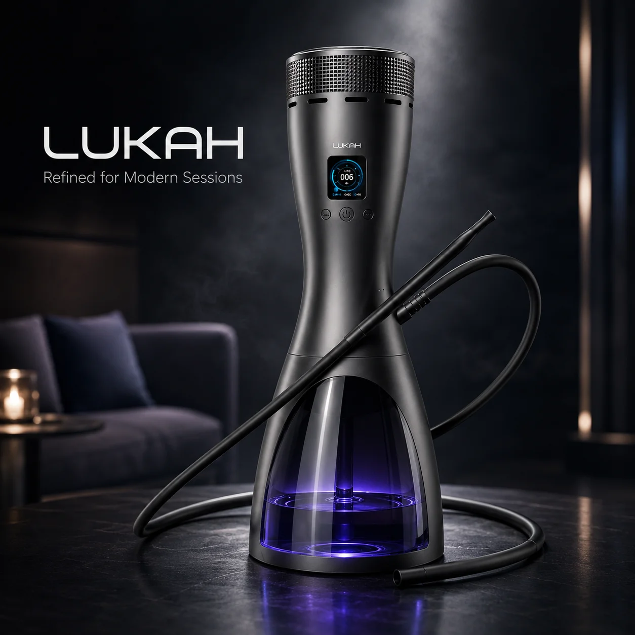 Lukah Portable Electric Hookah, Rechargeable Electronic Shisha with LED Glow & Smart Digital Screen, Handheld E-Shisha
Lukah Portable Electric Hookah, Rechargeable Electronic Shisha with LED Glow & Smart Digital Screen, Handheld E-Shisha