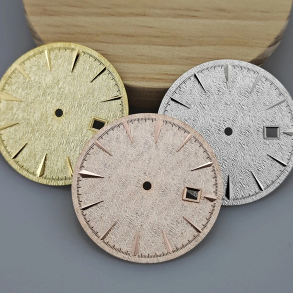 35MM Watch Dial DIY Mechanical Single Calendar Watch Face 3D Nails No Luminous Dial NH35 Accessories for NH35 NH36 Movement
35MM Watch Dial DIY Mechanical Single Calendar Watch Face 3D Nails No Luminous Dial NH35 Accessories for NH35 NH36 Movement