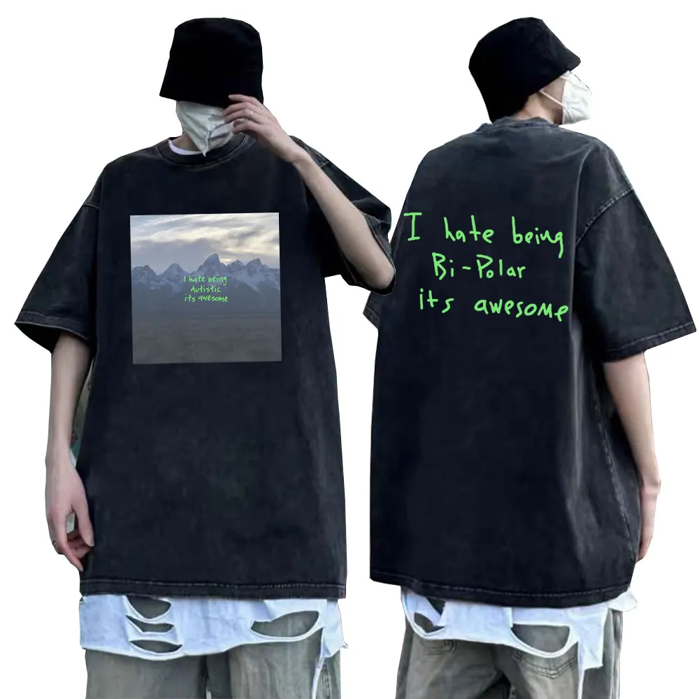 Rapper Kanye West Vultures Album Washed Vintage Printed T-shirts Men Women Fashion T Shirts Male Hip Hop Summer O-collar Tshirt
Rapper Kanye West Vultures Album Washed Vintage Printed T-shirts Men Women Fashion T Shirts Male Hip Hop Summer O-collar Tshirt