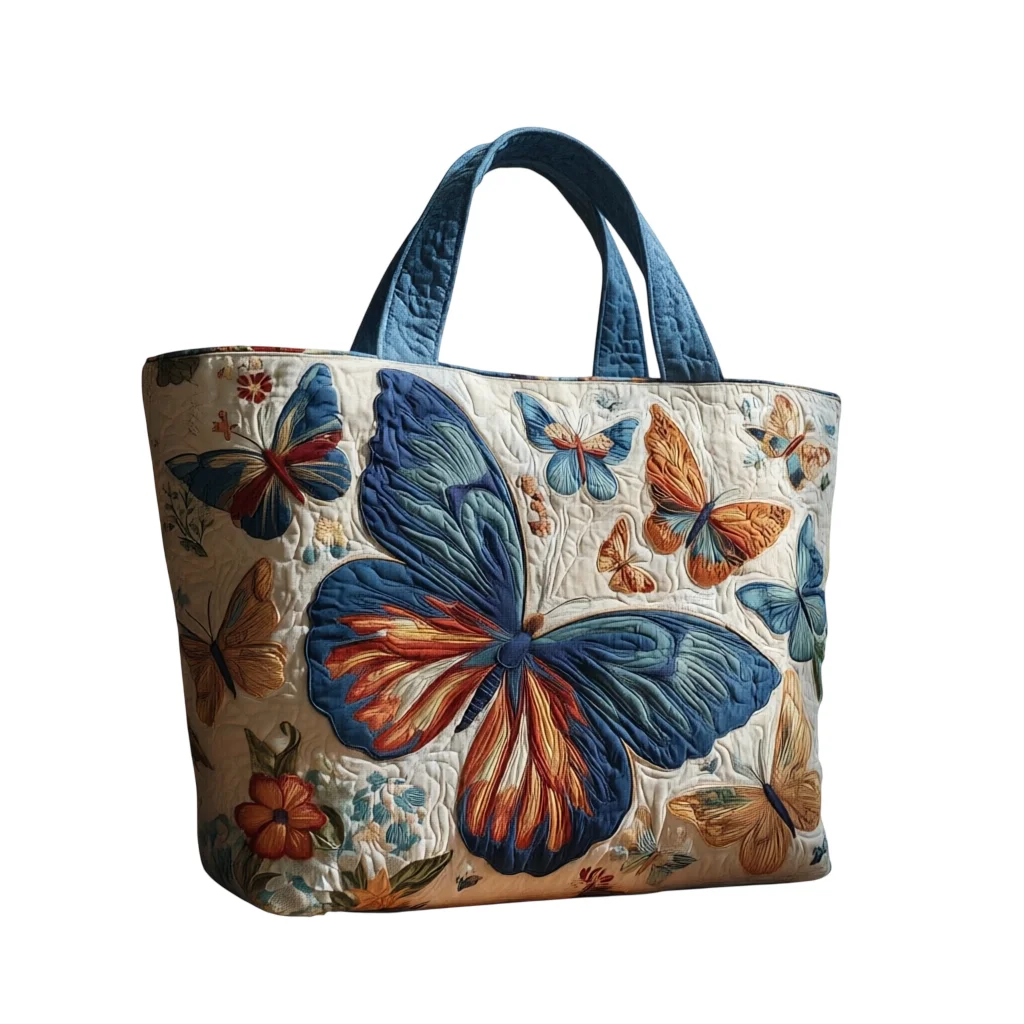 Vintage Butterfly Quilted Tote Bag Soft Large Shoulder Handbag Lightweight Reusable Bag for Travel Work Daily Use
Vintage Butterfly Quilted Tote Bag Soft Large Shoulder Handbag Lightweight Reusable Bag for Travel Work Daily Use