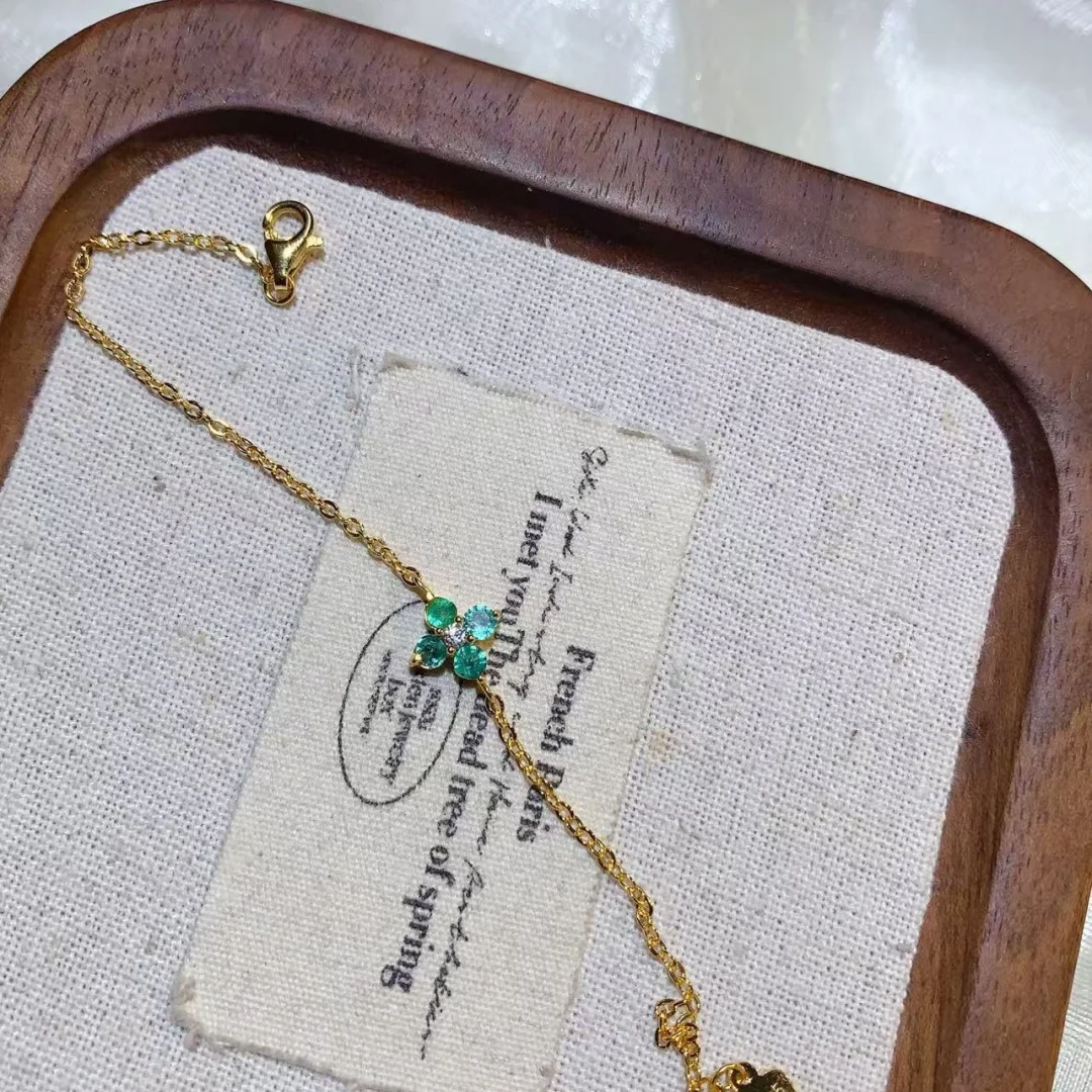 Solid Natural Emerald Bracelet S925 Pure Silver Fashion Jewelry Glittering Gem Casual Daily Wear Jewellery
Solid Natural Emerald Bracelet S925 Pure Silver Fashion Jewelry Glittering Gem Casual Daily Wear Jewellery