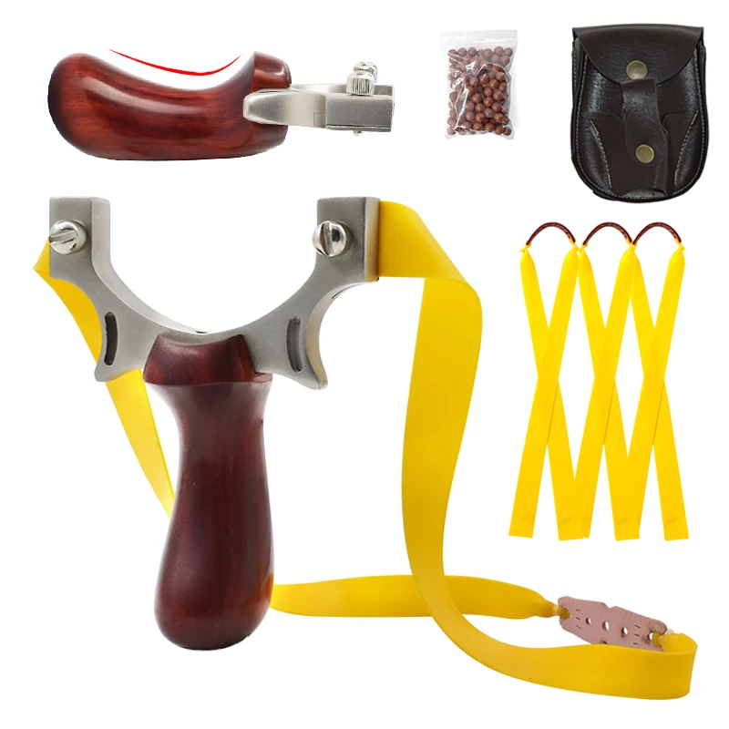 Stainless Steel Hunting Slingshot Removable Outdoor Shooting Catapult High Quality Wood Slingshot Quick Pressure Rubber Band
Stainless Steel Hunting Slingshot Removable Outdoor Shooting Catapult High Quality Wood Slingshot Quick Pressure Rubber Band