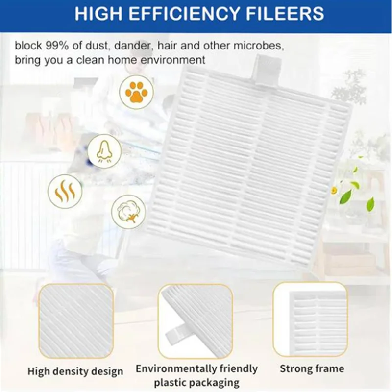 ABRE-Main Side Brush Mop Filter Dust Bags For AIRROBO T20+ Vacuum Cleaner Accessories Ultra Durable Cleaner Parts Accessories 
ABRE-Main Side Brush Mop Filter Dust Bags For AIRROBO T20+ Vacuum Cleaner Accessories Ultra Durable Cleaner Parts Accessories