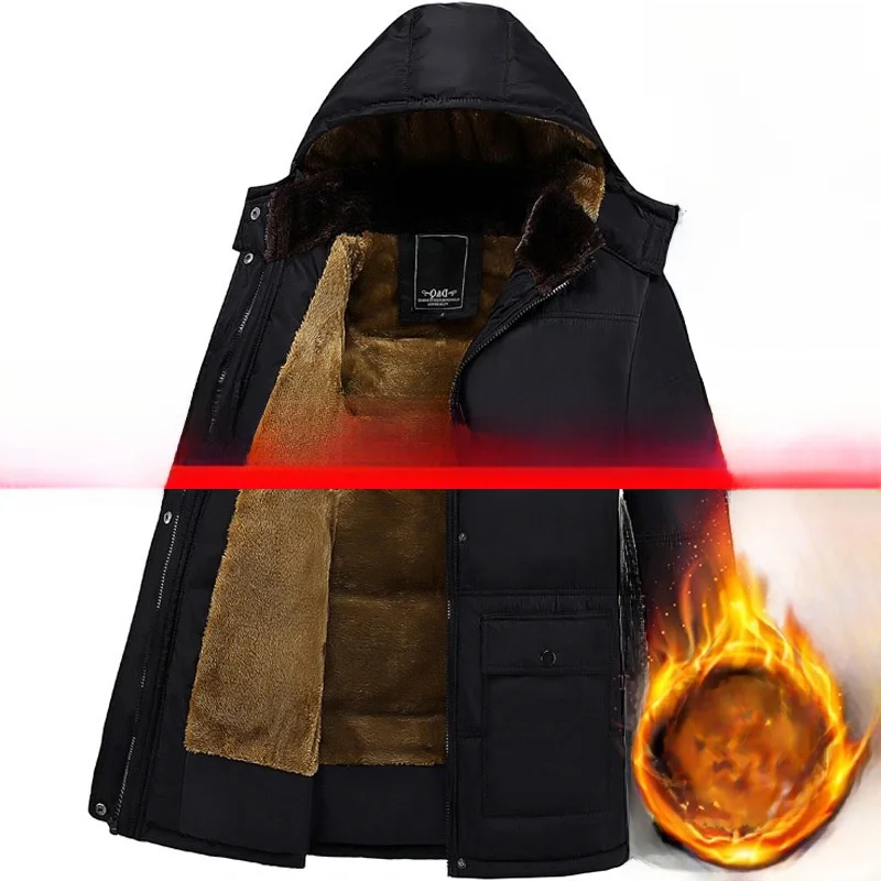 Мужская утепленная куртка с капюшоном на флисовой подкладке, новинка 2024 года, осенне-зимняя повседневная верхняя одежда для мужчин среднего возраста
Мужская утепленная куртка с капюшоном на флисовой подкладке, новинка 2024 года, осенне-зимняя повседневная верхняя одежда для мужчин среднего возраста