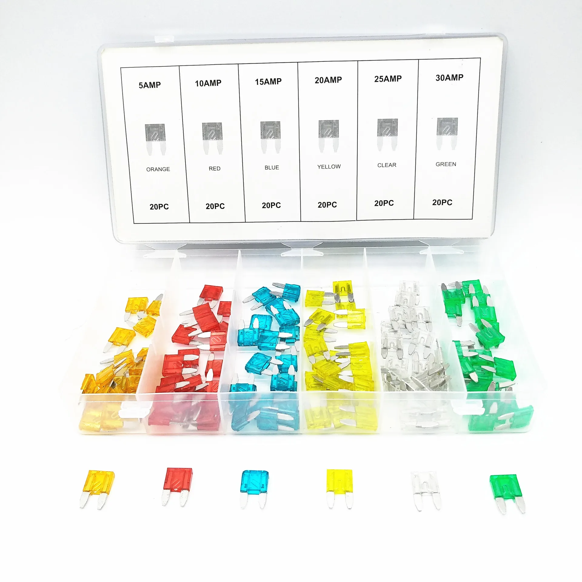 120pcs 5-30AMP Car Fuses Aluminum Fuse Set For Car Fuse Inserts For Mini Trumpet Car Shop Automotive
120pcs 5-30AMP Car Fuses Aluminum Fuse Set For Car Fuse Inserts For Mini Trumpet Car Shop Automotive