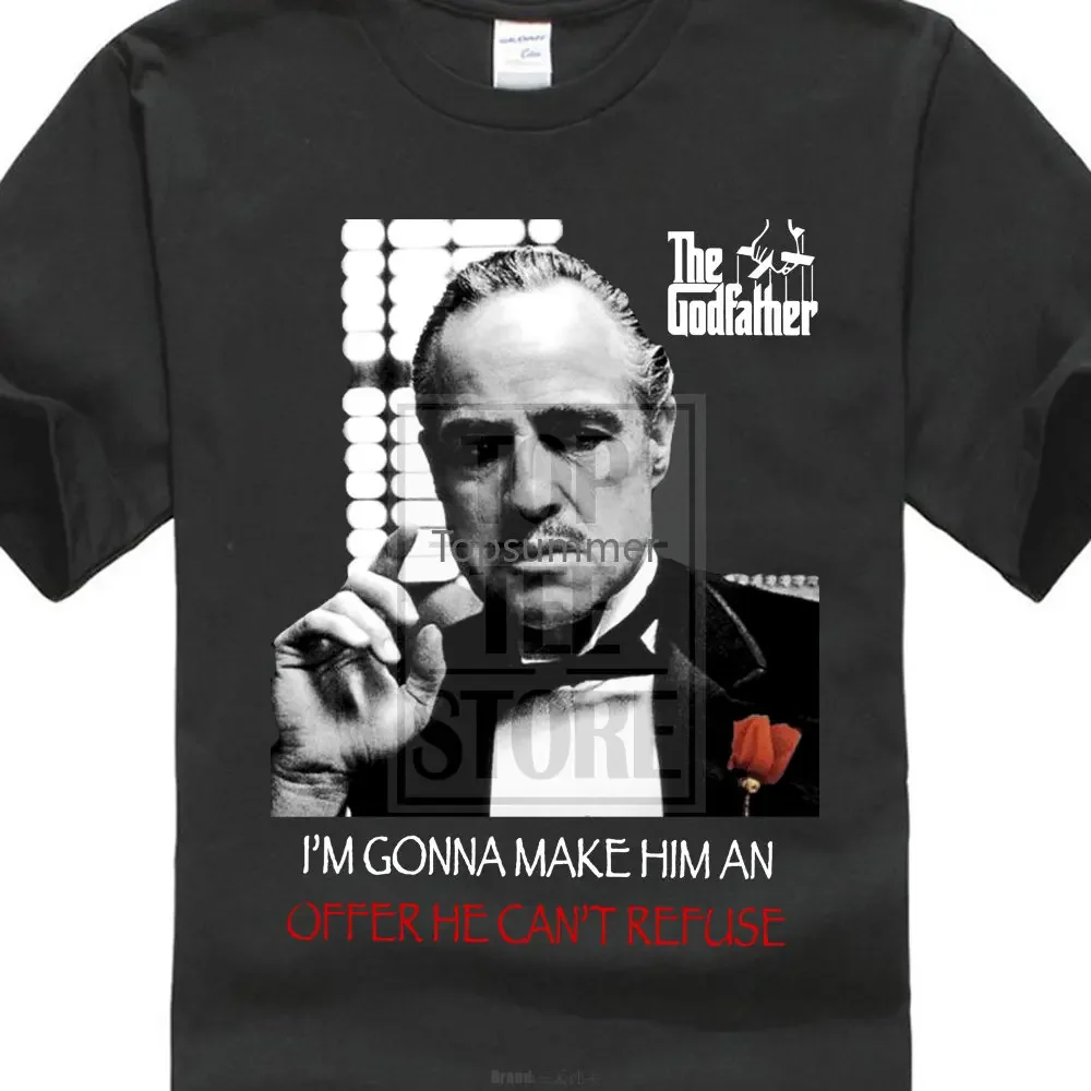 2017 Creative The Godfather The Refuse Keep Your Friends Close T Shirt Movie Mafia Men'S Short Sleeve T Shirt Popular Tops
2017 Creative The Godfather The Refuse Keep Your Friends Close T Shirt Movie Mafia Men'S Short Sleeve T Shirt Popular Tops